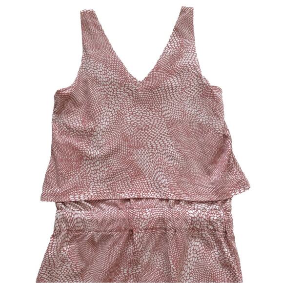 H by Halston Romper Ash Rose Sleeveless V-Neck Pockets Cotton Romper Size XS NEW - Picture 6 of 12